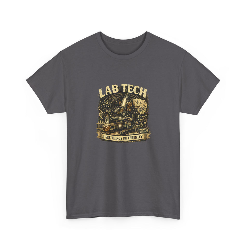 Lab Tech T-Shirt — "I Make Things Different" Vintage Science Tee
