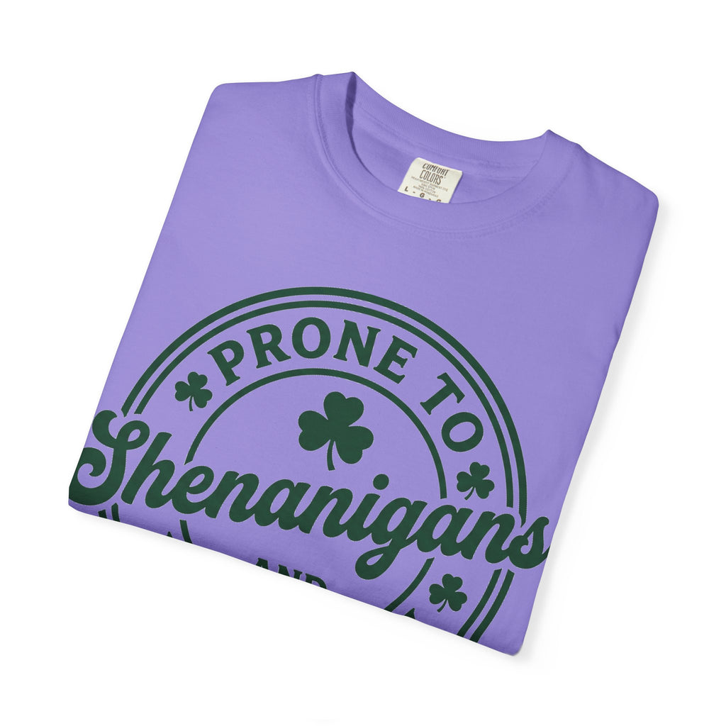 Prone To Shenanigans And Malarkey Bold Shirt, Irish Stamp Badge Tee, Funny St Patricks Shirt, Irish Gift