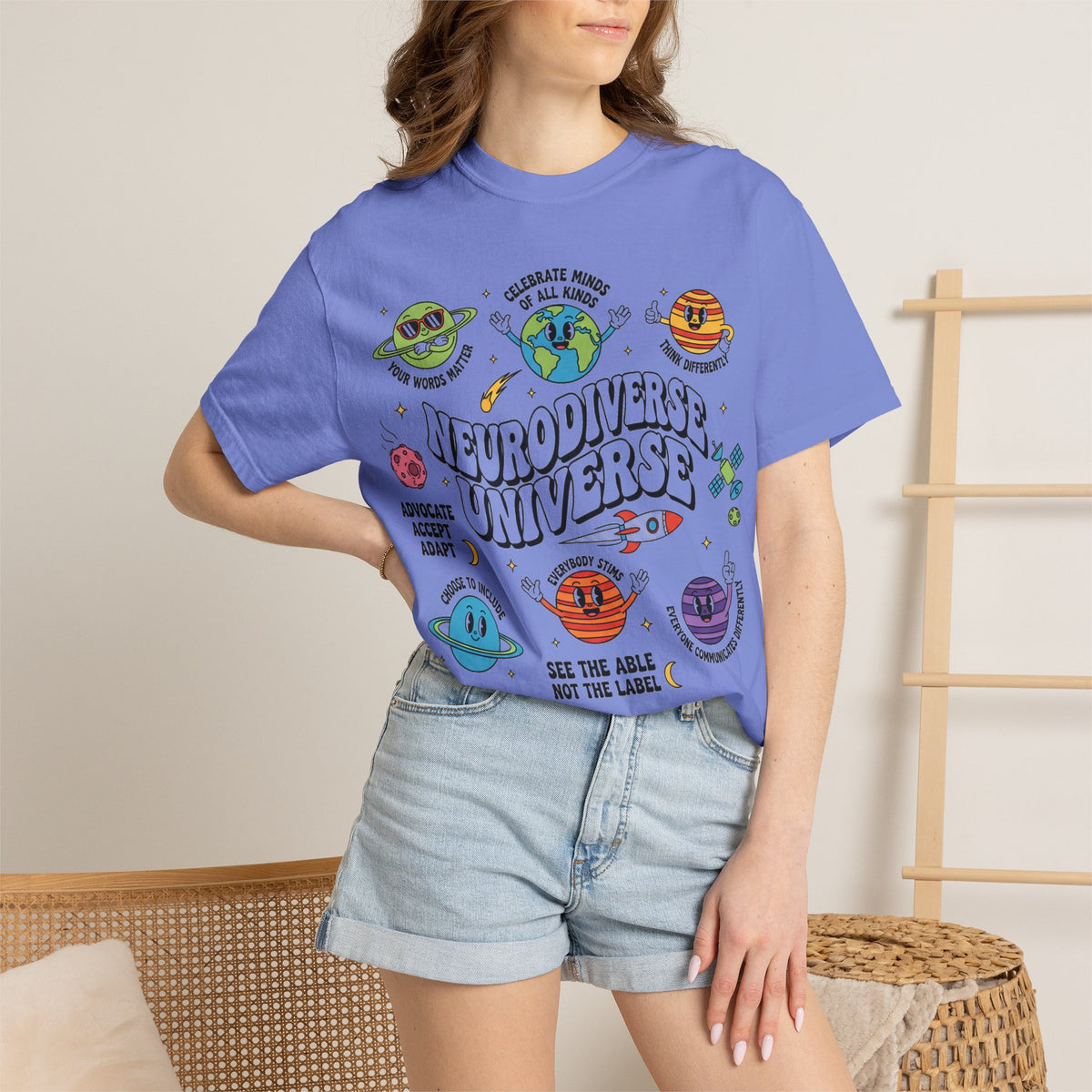 Neurodiverse Universe Bold Shirt, Celebrate Minds Of All Kinds Tee, Neurodiversity Pride Shirt, Advocate Gift