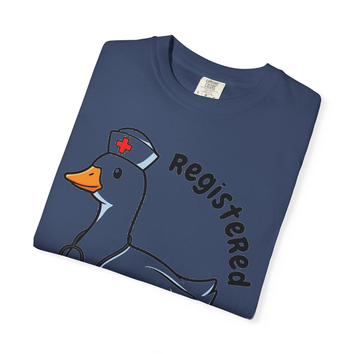 Registered Silly Goose Curved Shirt, Nurse Goose Stethoscope Tee, Funny Nurse Shirt, RN Gift