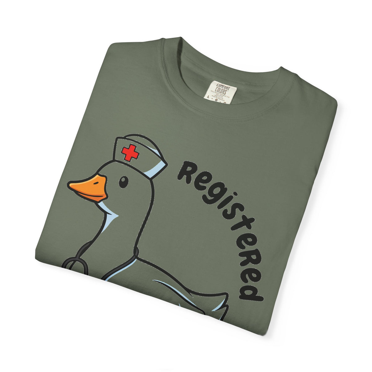 Registered Silly Goose Curved Shirt, Nurse Goose Stethoscope Tee, Funny Nurse Shirt, RN Gift