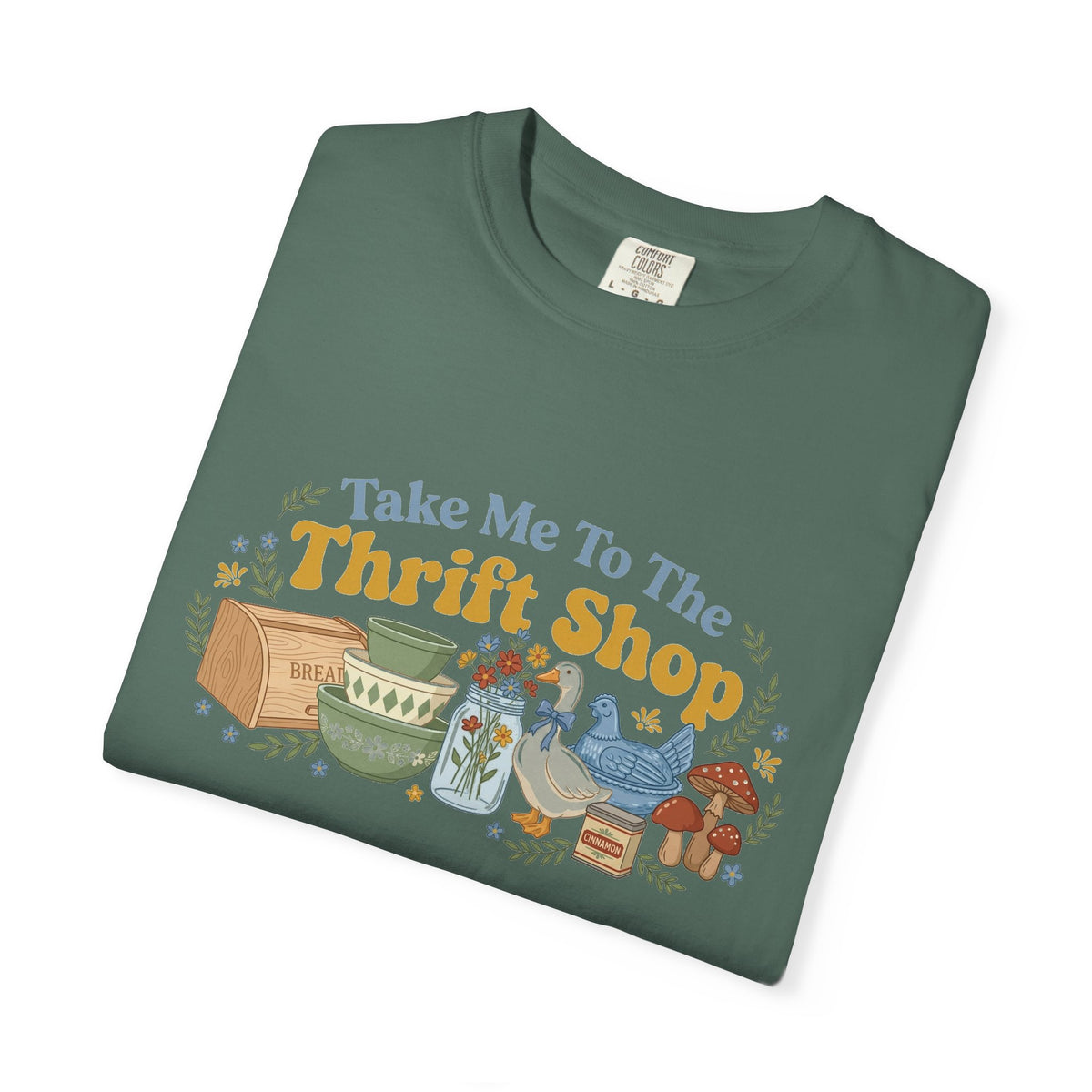 Take Me To The Thrift Shop Wide Shirt, Retro Thrift Finds Tee, Vintage Pyrex Shirt, Thrifter Gift