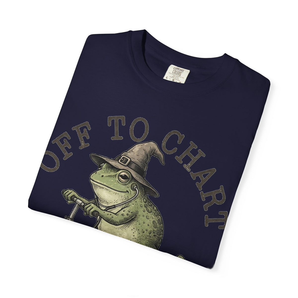 Off To Chart Bold Shirt, Engraved Frog Nurse Scooter Tee, Funny Night Shift Shirt, Nurse Gift