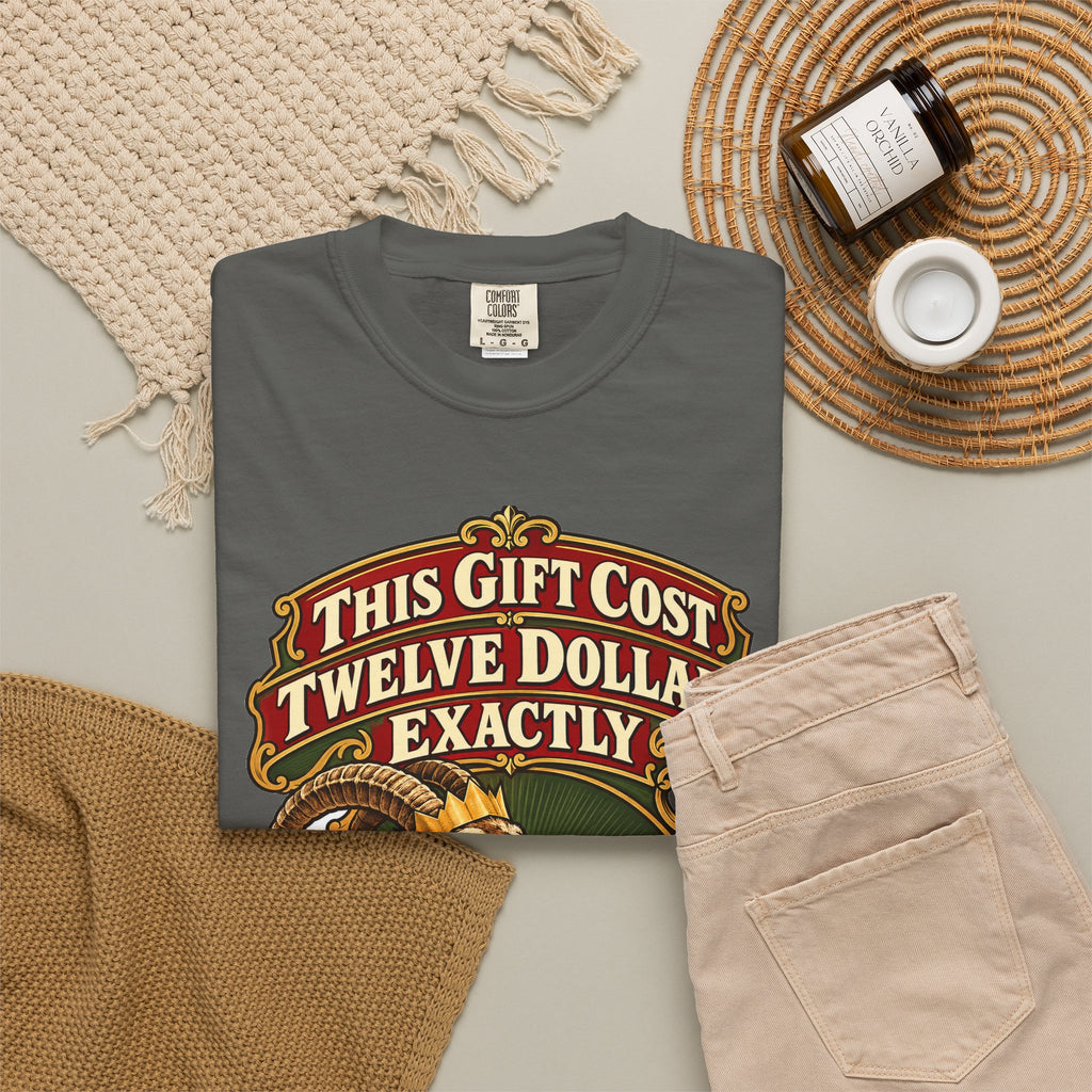 White Elephant Gift This Gift Cost Twelve Dollars Exactly Shirt, Funny Gift Exchange Gift, Christmas Gift, Funny Shirt