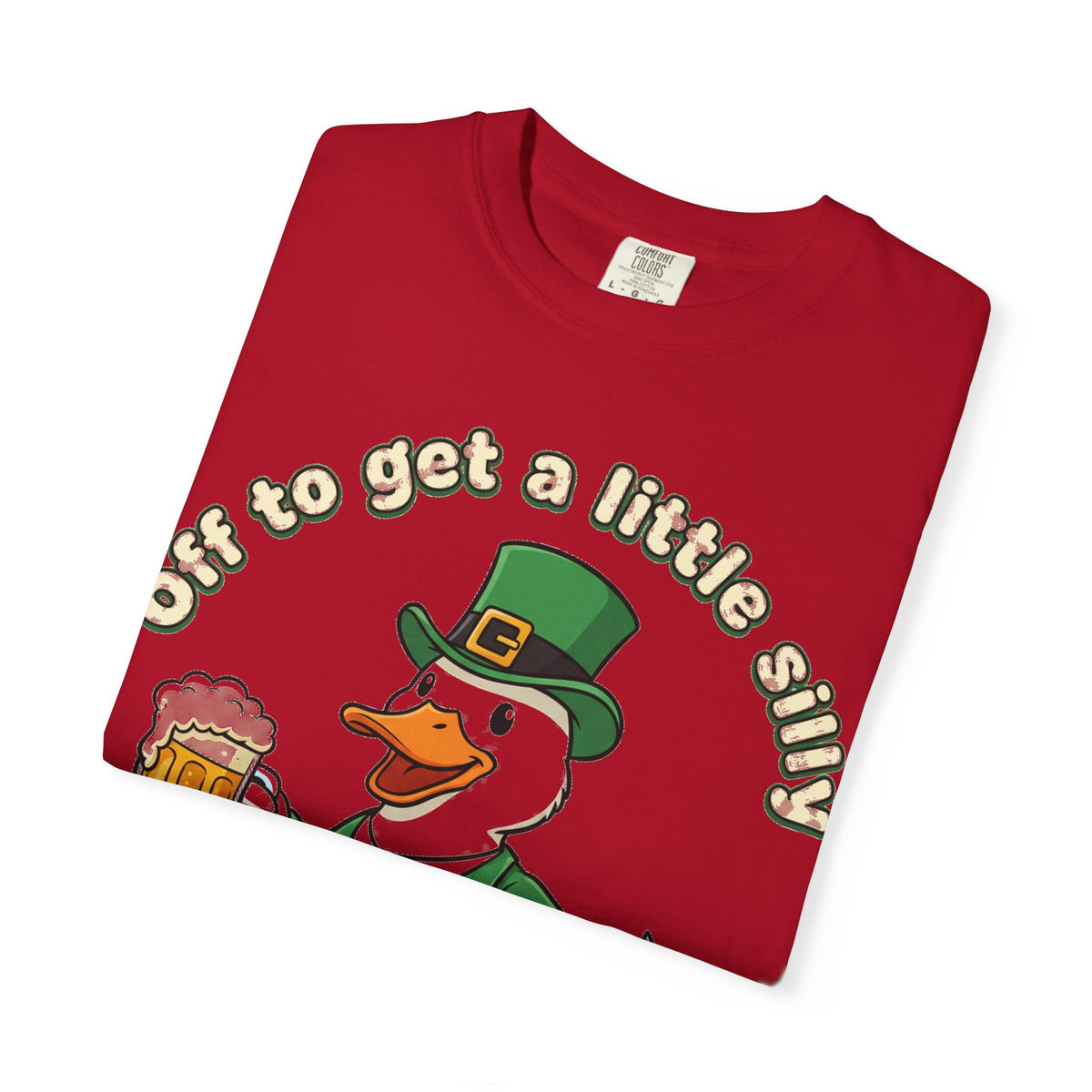 Off To Get A Little Silly Duck Shirt, Leprechaun Suit Beer Duck Tee, Funny St Patricks Day Shirt, Irish Gift