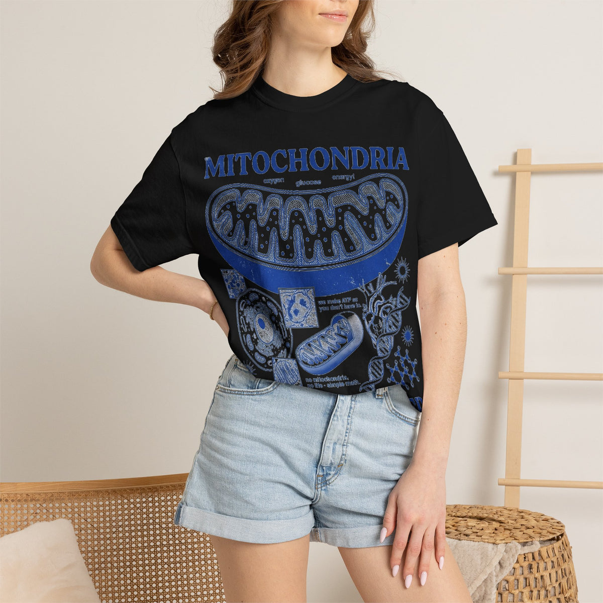 Mitochondria Powering Life Since Forever Shirt, Funny Biology Teacher Tee, Science Nerd Shirt, Student Gift