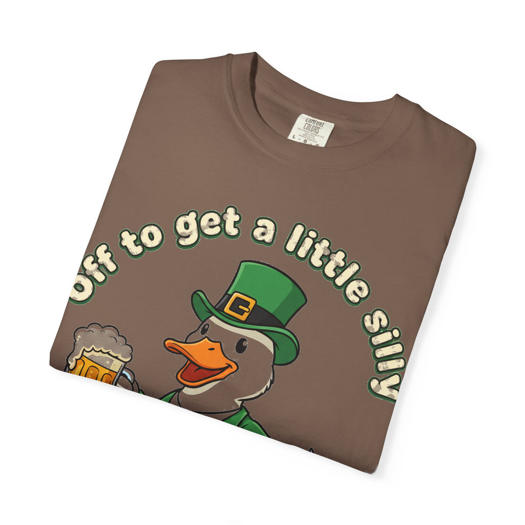 Off To Get A Little Silly Duck Shirt, Leprechaun Suit Beer Duck Tee, Funny St Patricks Day Shirt, Irish Gift