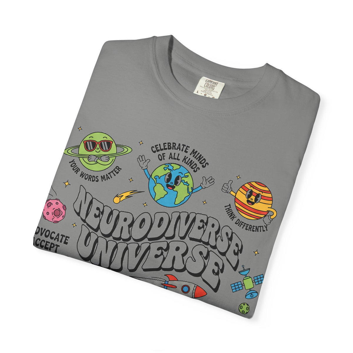 Neurodiverse Universe Bold Shirt, Celebrate Minds Of All Kinds Tee, Neurodiversity Pride Shirt, Advocate Gift