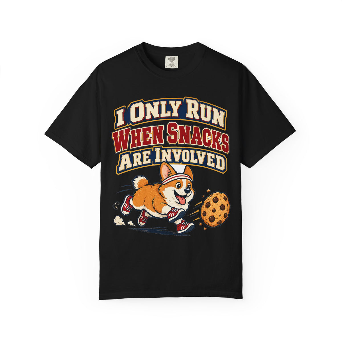 Funny Gym Shirt I Only Run When Snacks Are Involved Corgi Shirt, Funny Running Gift