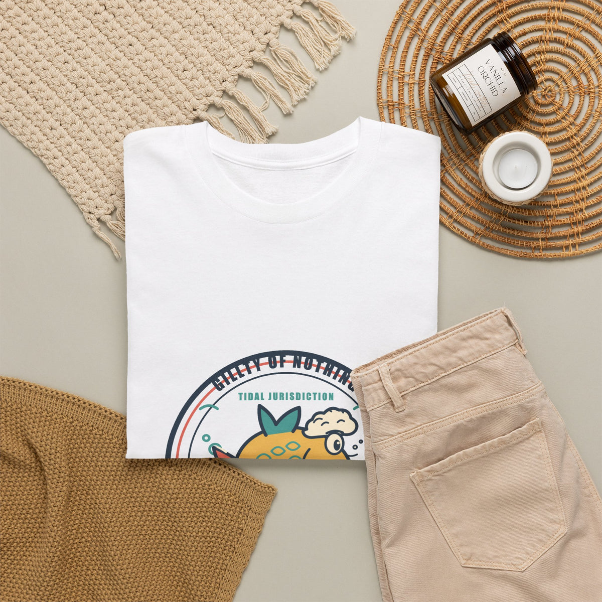 Gillty of Nothing Fish Court Tee – Funny Goldfish Judge Shirt