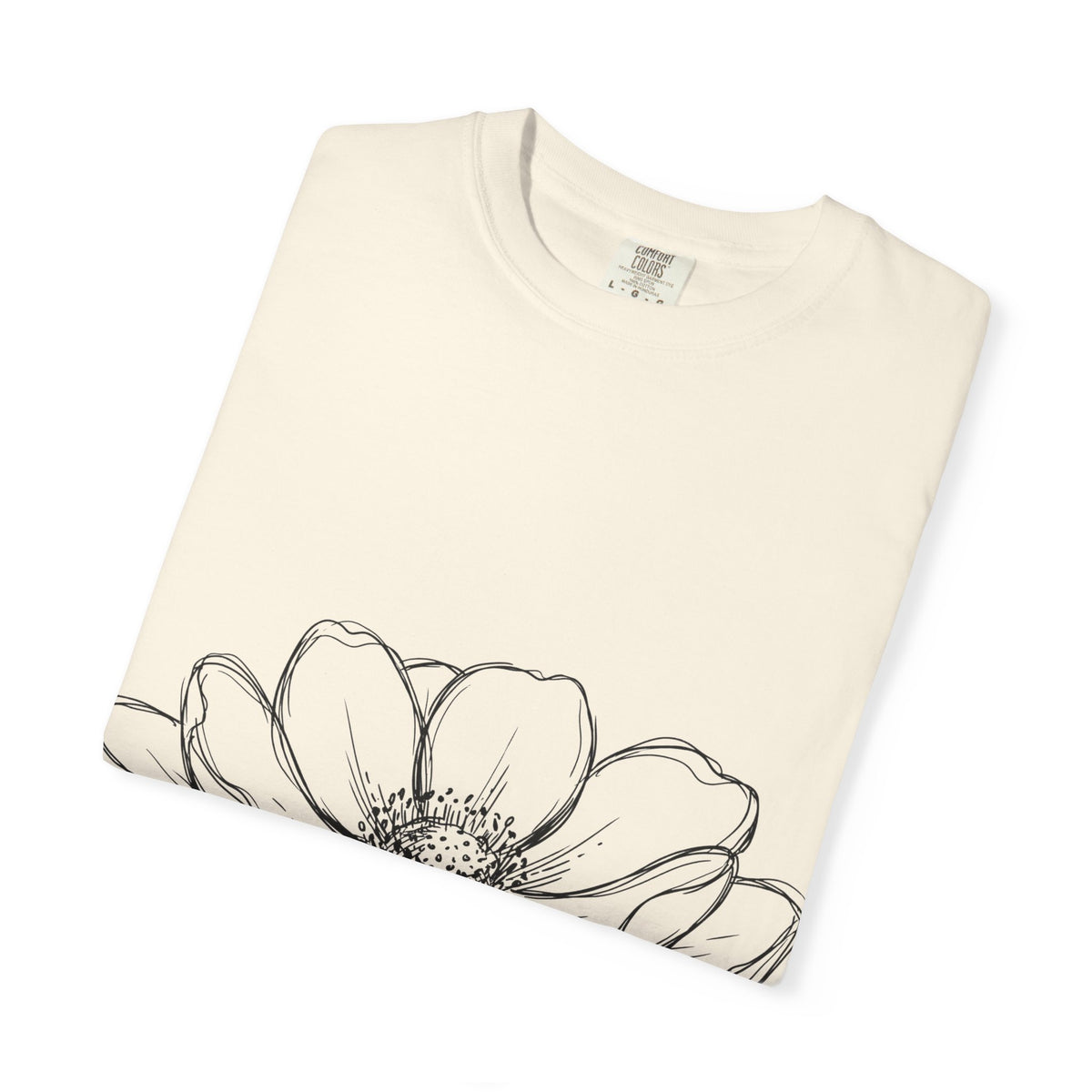 Anemone Flower Line Art Shirt, Minimal Botanical Drawing Tee, Single Bloom Shirt, Plant Lover Gift