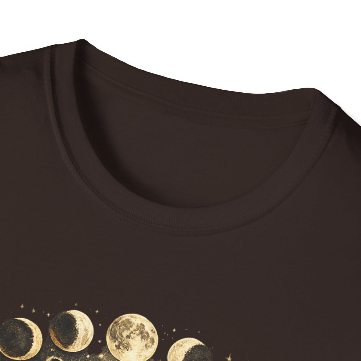 Witchy Vibes Cat T-Shirt — Black Cat Moon Phases Halloween Tee