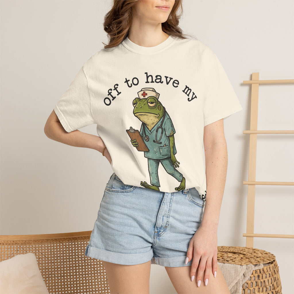 Off To Have My Flabbers Gasted Shirt, Funny Nurse Frog Tee, Sarcastic Scrubs Shirt, RN Gift