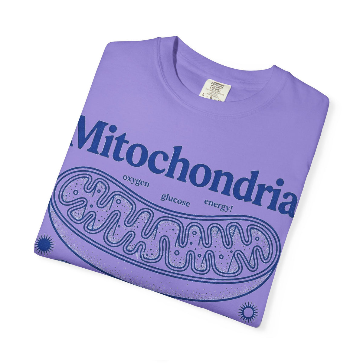 Mitochondria Powering Life Since Forever Tall Shirt, Retro Biology Poster Tee, Science Teacher Shirt, Nerd Gift