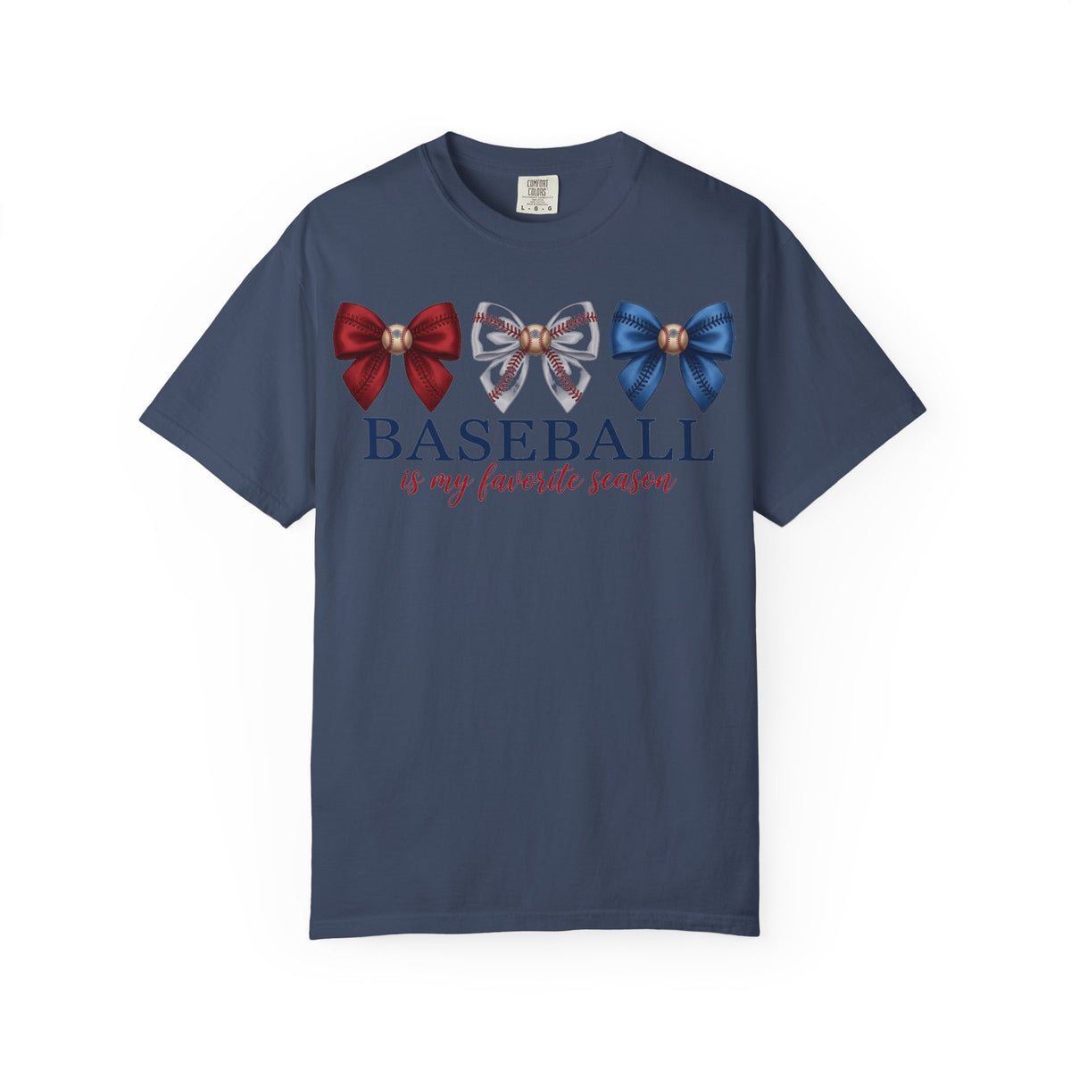 Baseball Is My Favorite Season Shirt, Coquette Baseball Bows Tee, Baseball Mom Shirt, Game Day Gift