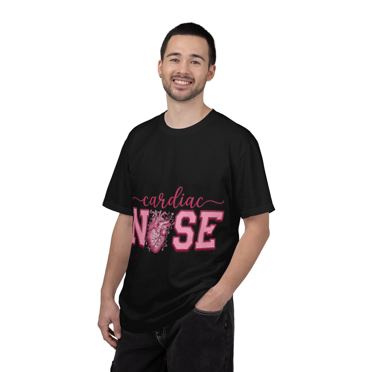 Cardiac Nurse Anatomical Heart Shirt, Pink Varsity Cardiology Tee, Cardiac RN Shirt, Nurse Gift
