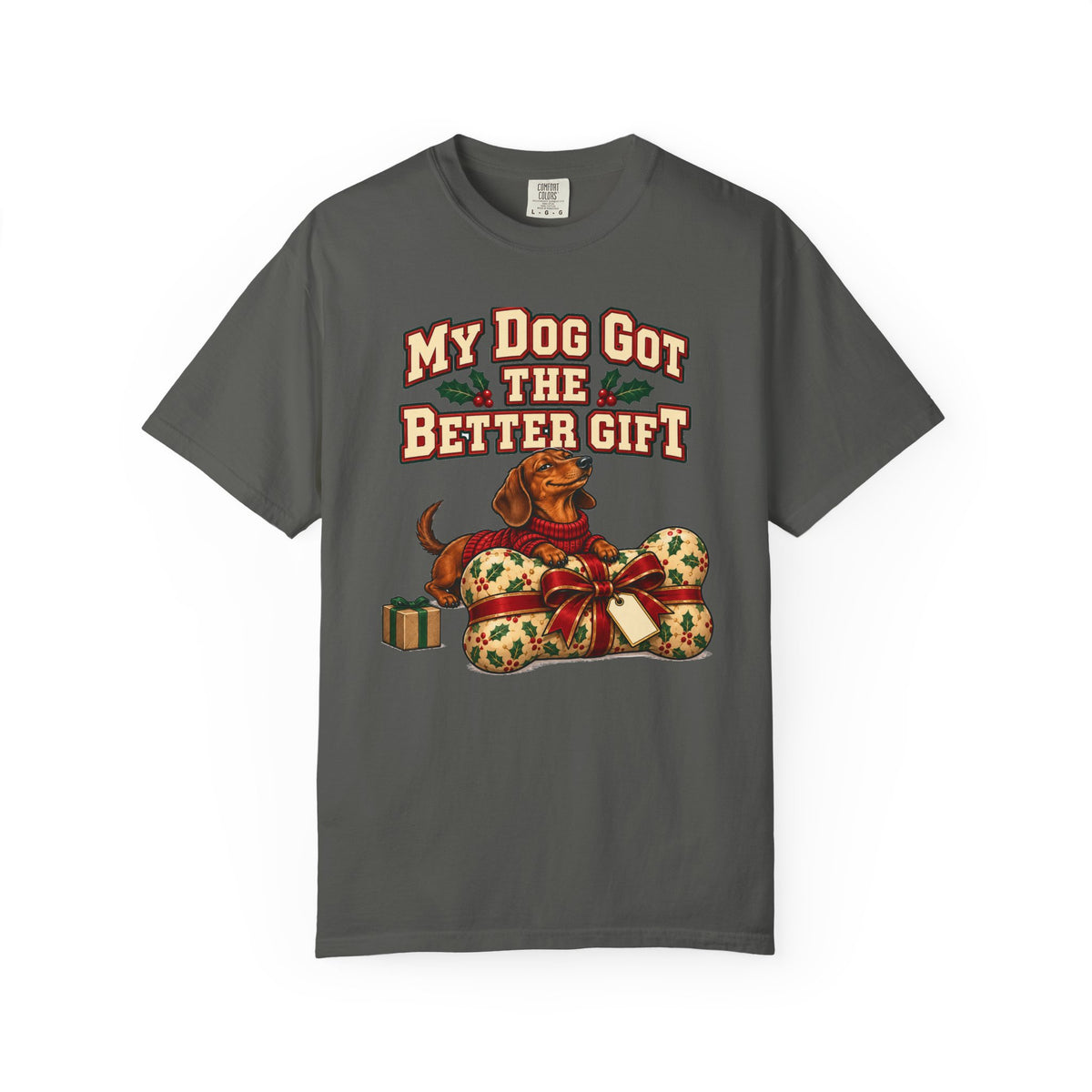 Funny Christmas Dog Shirt My Dog Got The Better Gift Shirt, Funny Holiday Gift Shirt, Christmas Gift Idea
