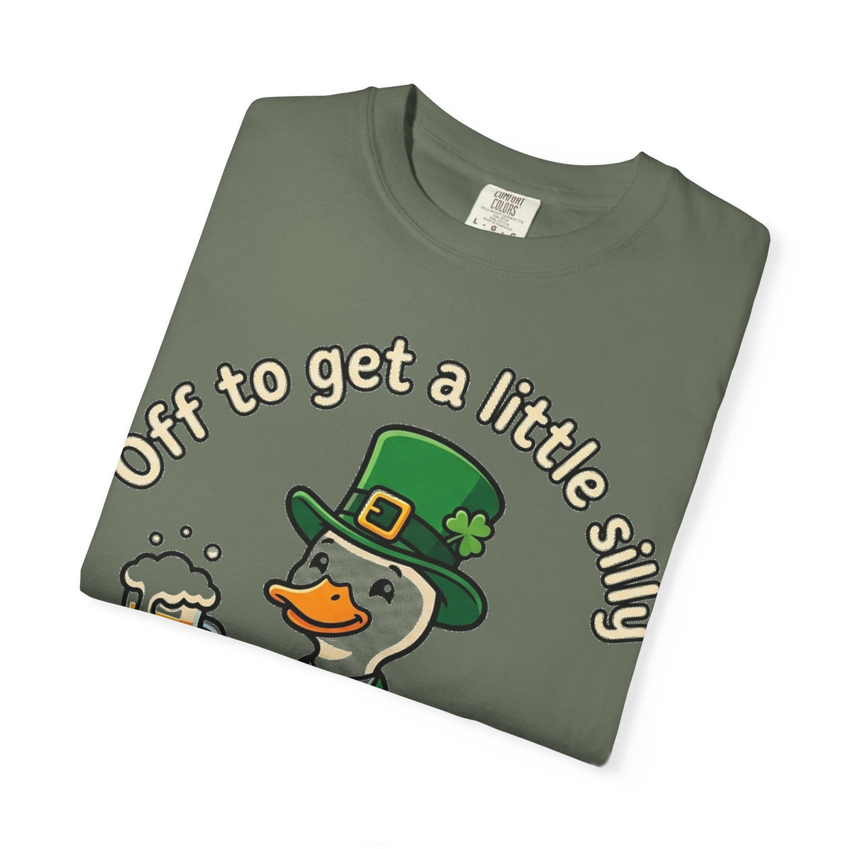 Off To Get A Little Silly Bold Shirt, Leprechaun Duck Beer Tee, Funny St Patricks Day Shirt, Irish Gift