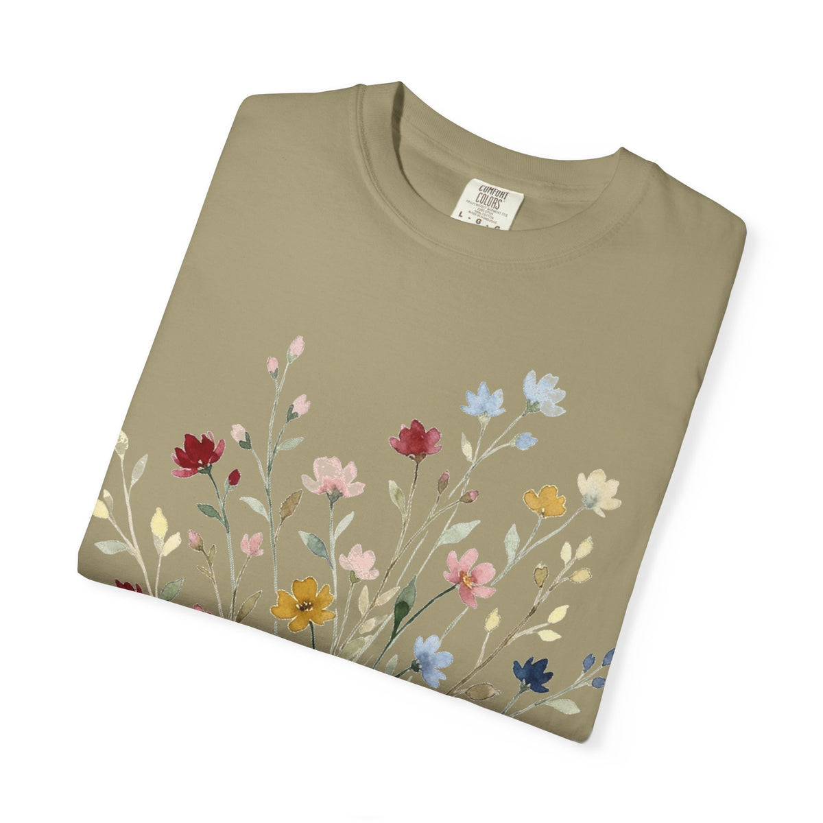 Watercolor Wildflower Spray Shirt, Painted Meadow Bouquet Tee, Cottagecore Floral Shirt, Garden Gift
