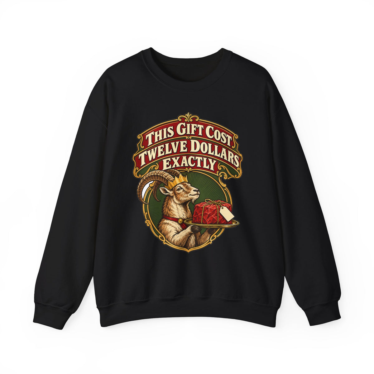 White Elephant Gift This Gift Cost Twelve Dollars Exactly Sweatshirt, Funny Gift Exchange Gift, Christmas Gift, Funny Tee