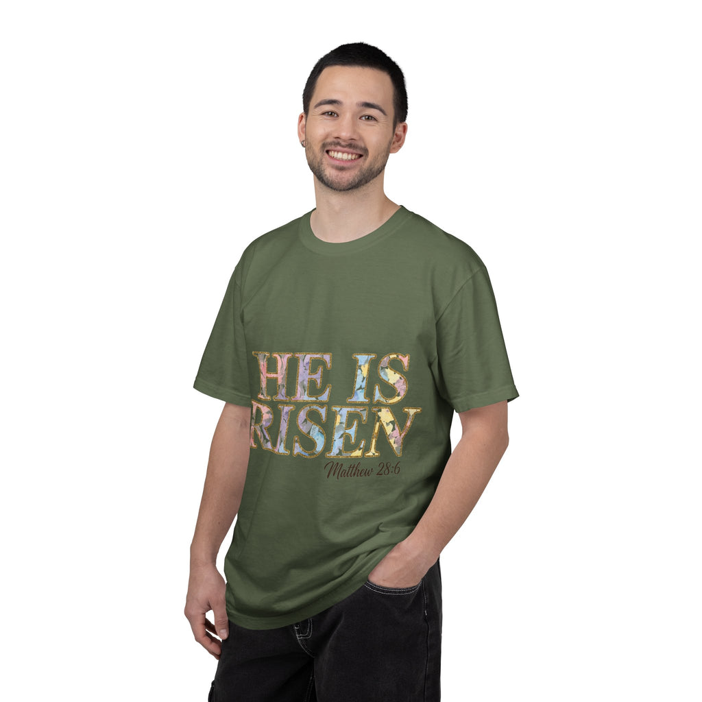 He Is Risen Shirt, Matthew 28:6 Easter Tee, Watercolor Christian Easter Shirt, Faith Gift