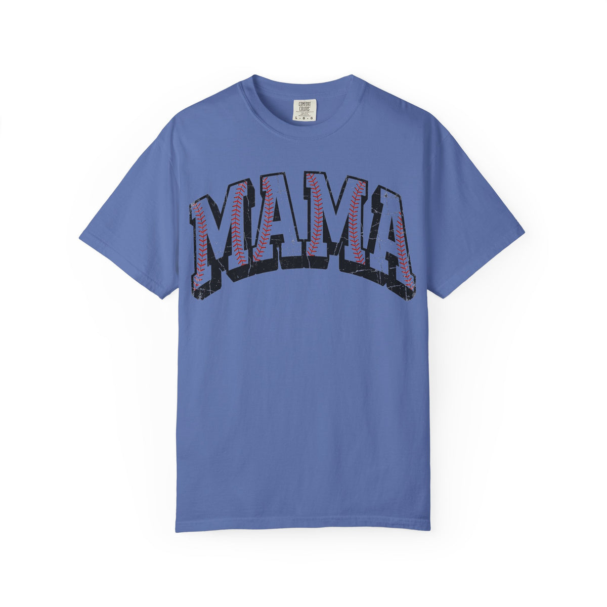 Baseball Mama Shirt, Distressed Baseball Stitch Varsity Tee, Baseball Mom Shirt, Game Day Gift