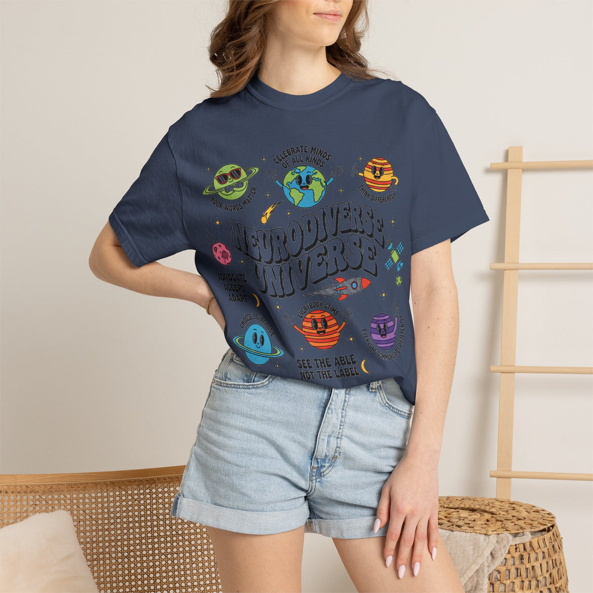 Neurodiverse Universe Bold Shirt, Celebrate Minds Of All Kinds Tee, Neurodiversity Pride Shirt, Advocate Gift
