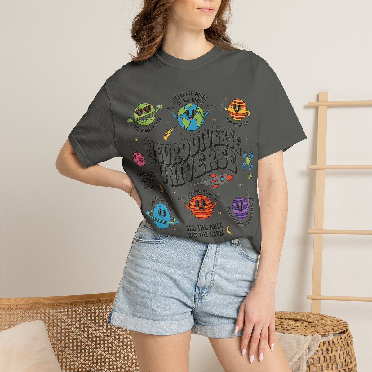 Neurodiverse Universe Bold Shirt, Celebrate Minds Of All Kinds Tee, Neurodiversity Pride Shirt, Advocate Gift