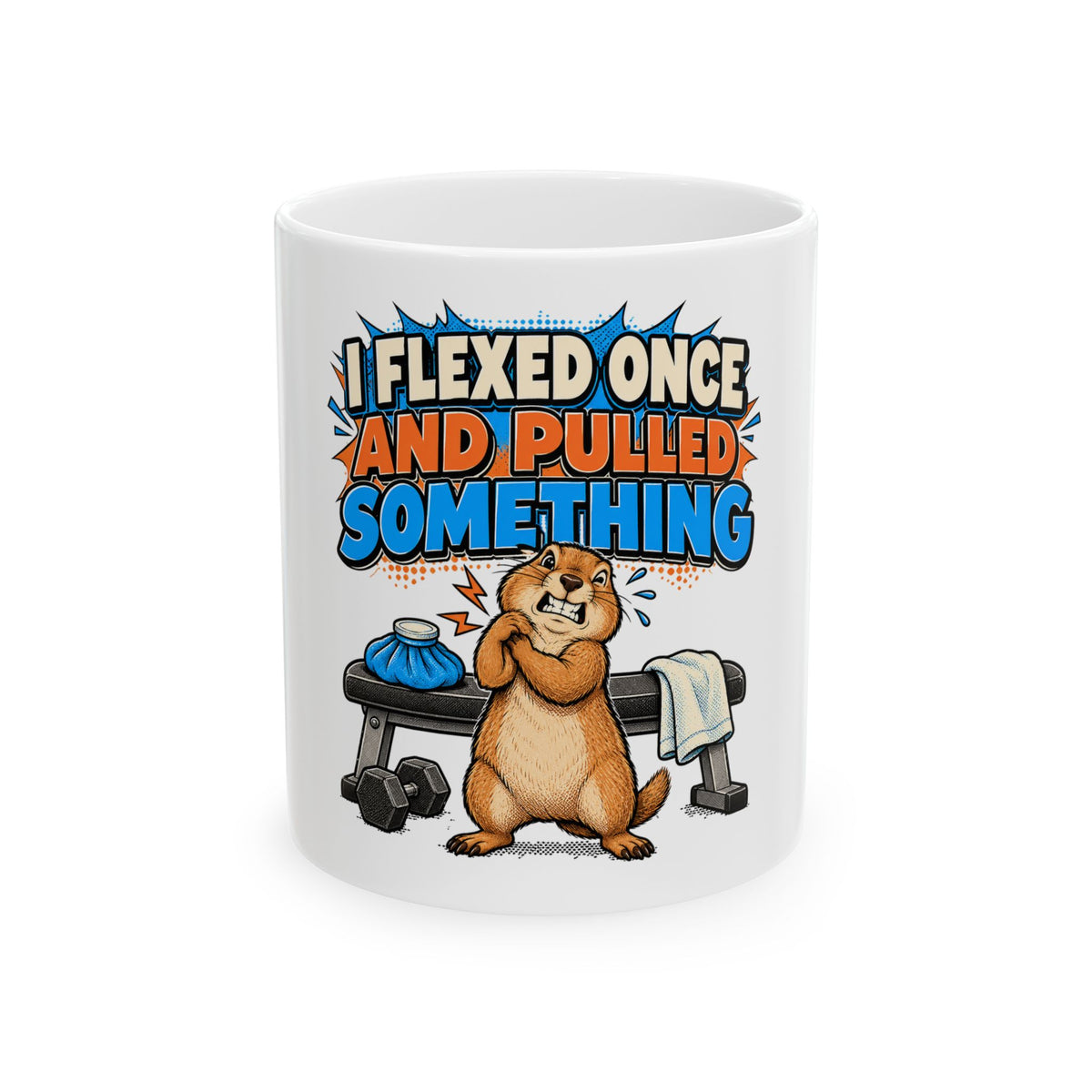 I Flexed Once And Pulled Something Mug, Funny Gym Lover Gift for Him Her, Workout Christmas Gift, Coffee Mug 11oz 15oz