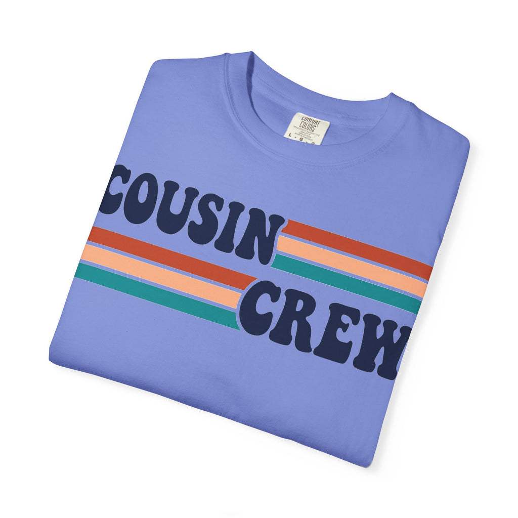 Cousin Crew Retro Stripe Shirt, Vintage Matching Family Tee, Cousin Reunion Shirt, Family Gift