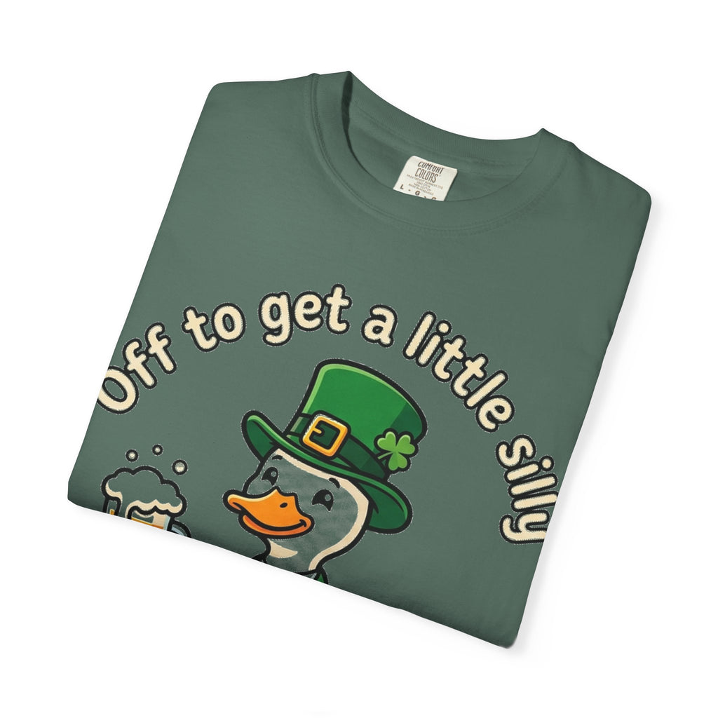 Off To Get A Little Silly Bold Shirt, Leprechaun Duck Beer Tee, Funny St Patricks Day Shirt, Irish Gift