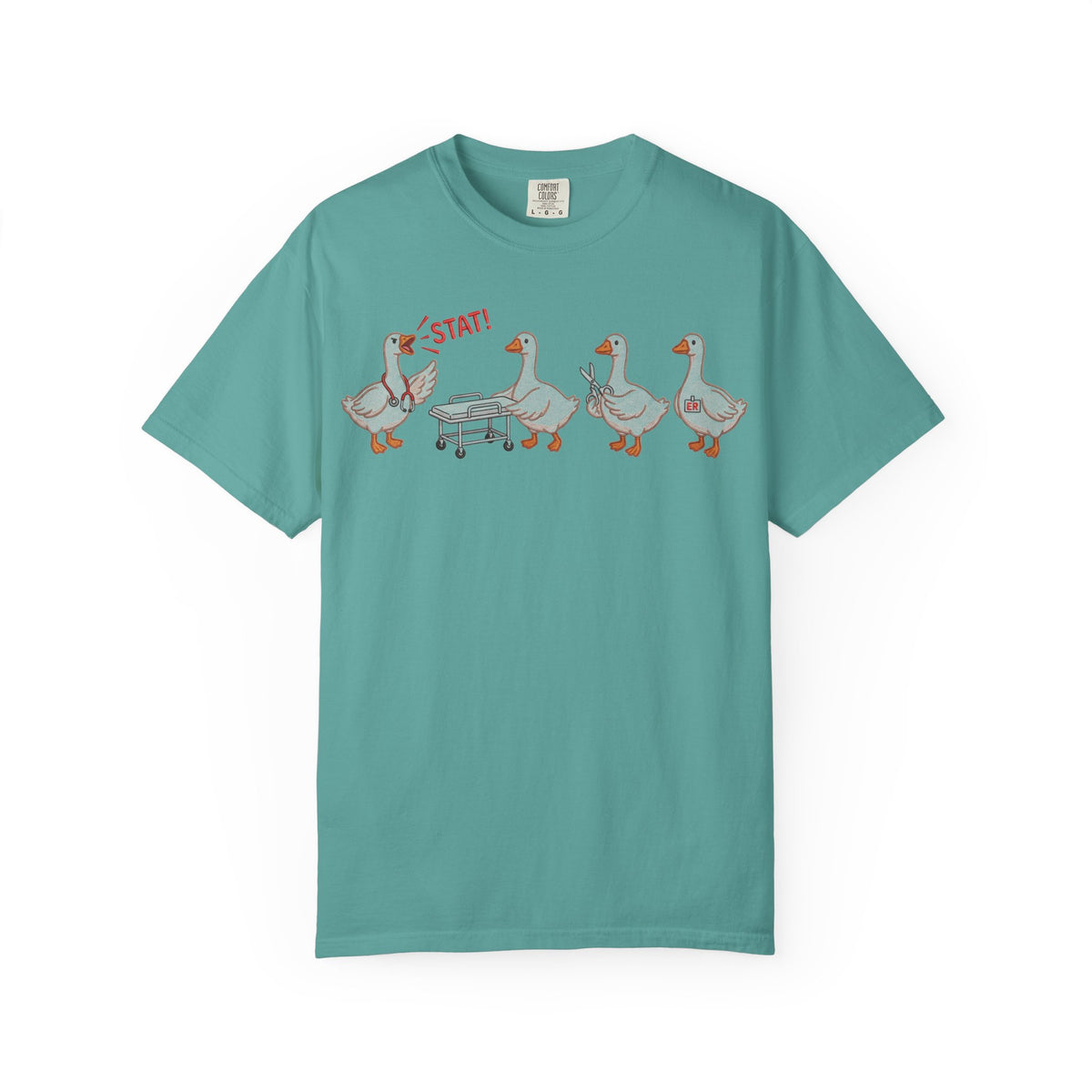 Nurse Goose Squad Stat Shirt, Funny ER Geese Tee, Night Shift Nurse Shirt, RN Team Gift