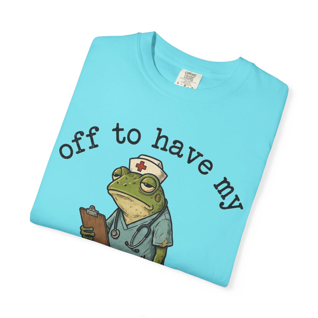 Off To Have My Flabbers Gasted Shirt, Funny Nurse Frog Tee, Sarcastic Scrubs Shirt, RN Gift