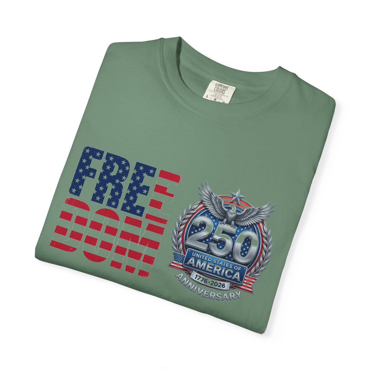 Freedom 250 Stacked Shirt, America Semiquincentennial Crest Tee, Patriotic 1776-2026 Shirt, July 4th Gift