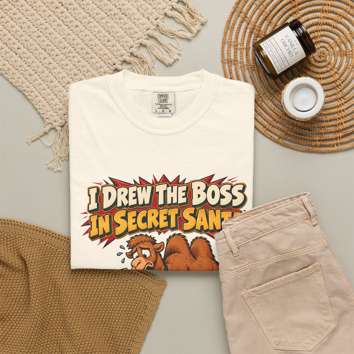Funny Secret Santa Shirt I Drew The Boss In Secret Santa Shirt, Funny Holiday Gift Shirt, Christmas Gift Idea