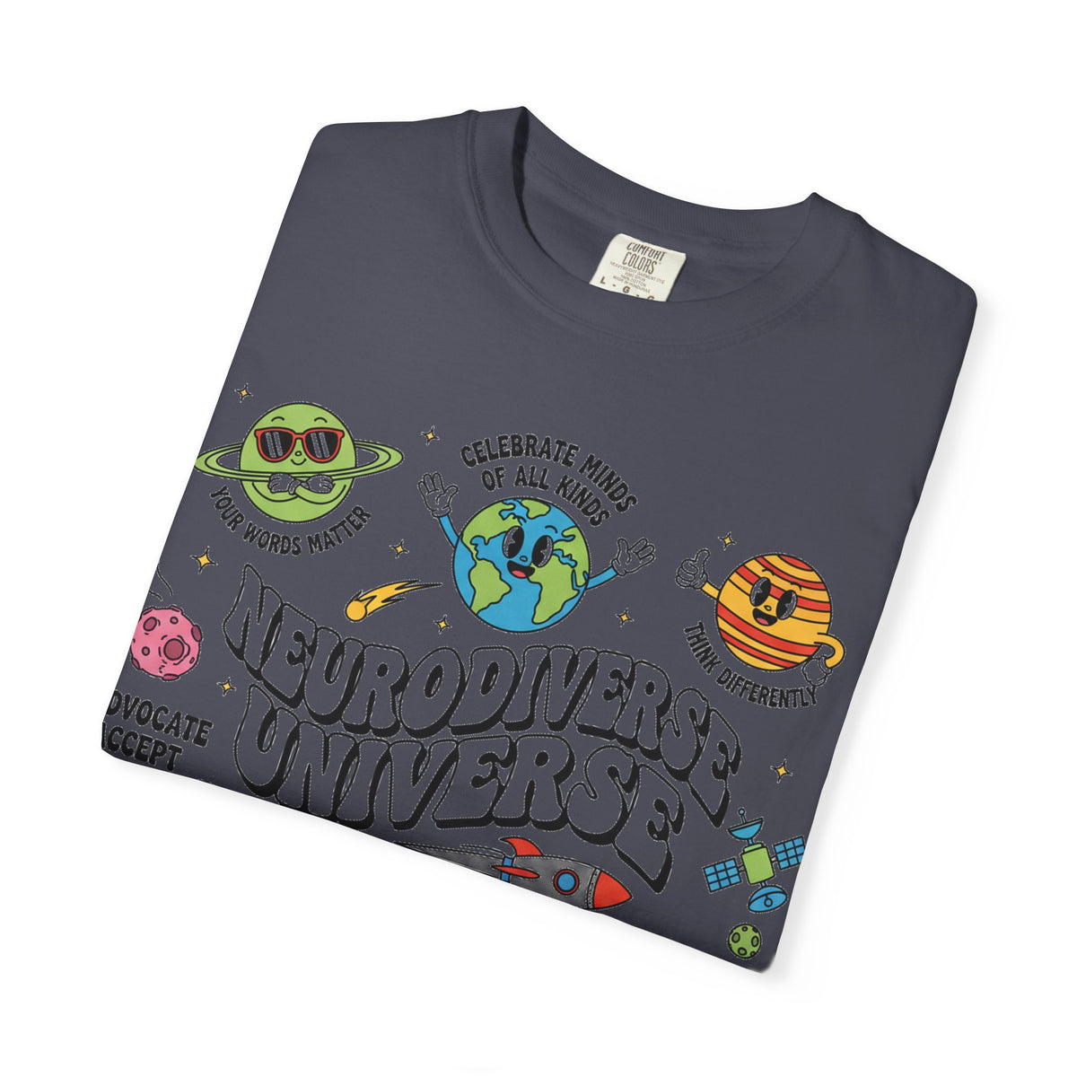 Neurodiverse Universe Bold Shirt, Celebrate Minds Of All Kinds Tee, Neurodiversity Pride Shirt, Advocate Gift