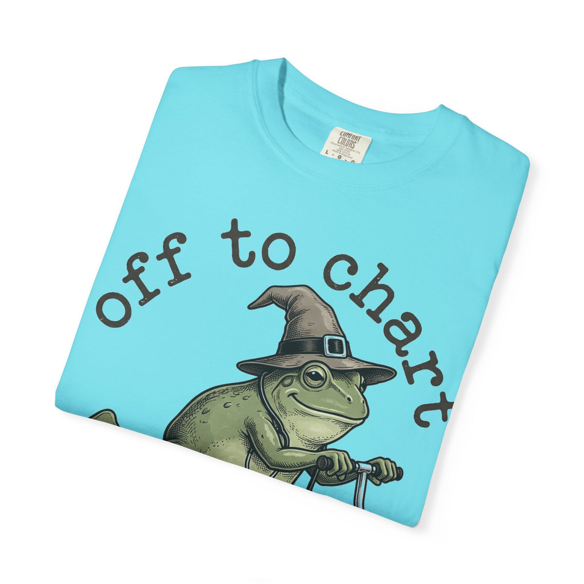 Off To Chart Etched Frog Shirt, Vintage Nurse Frog Scooter Tee, Charting Humor Shirt, RN Gift
