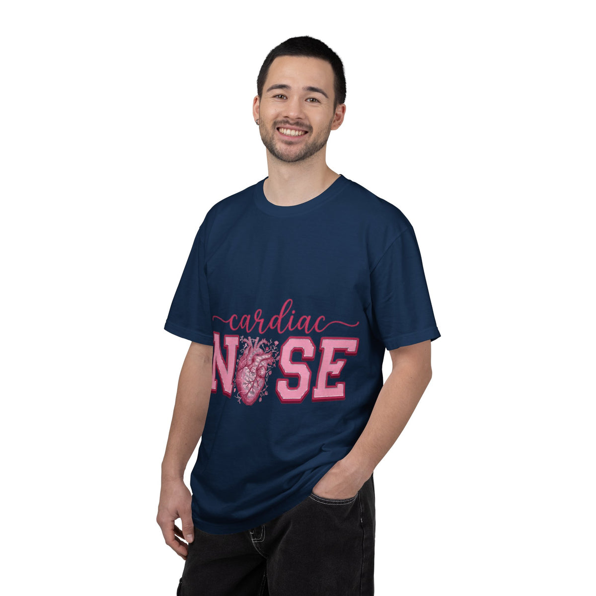Cardiac Nurse Anatomical Heart Shirt, Pink Varsity Cardiology Tee, Cardiac RN Shirt, Nurse Gift