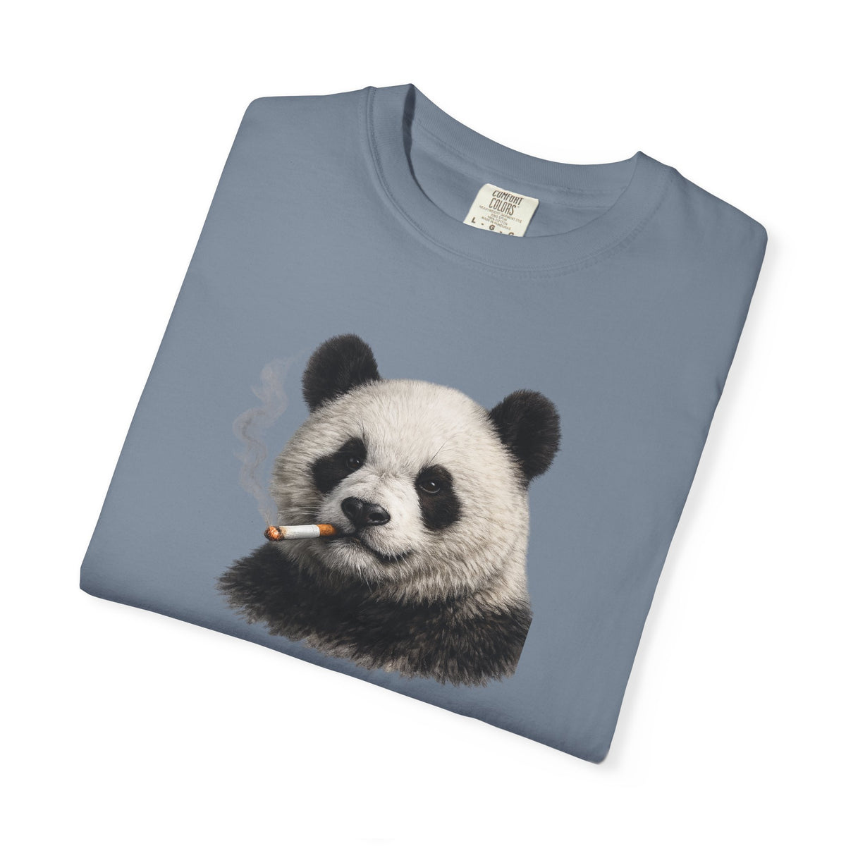 Smoky Panda Tee — Graphic Panda Smoking Design T-Shirt