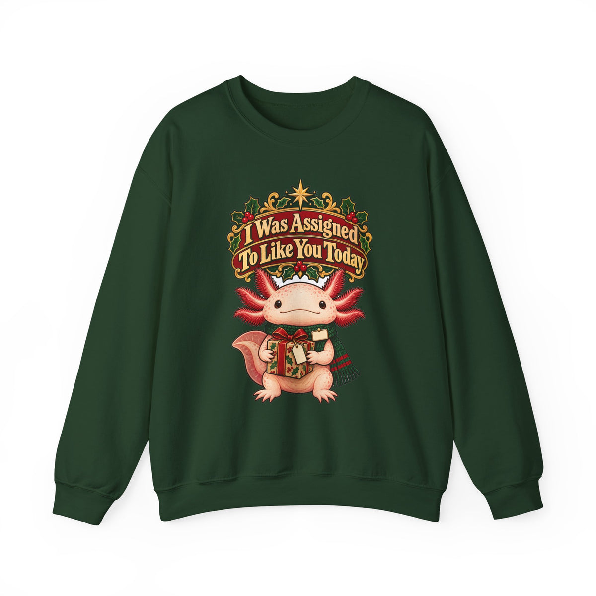 Funny Coworker Christmas Sweatshirt I Was Assigned To Like You Today Shirt, Funny Holiday Gift Tee, Christmas Gift Idea