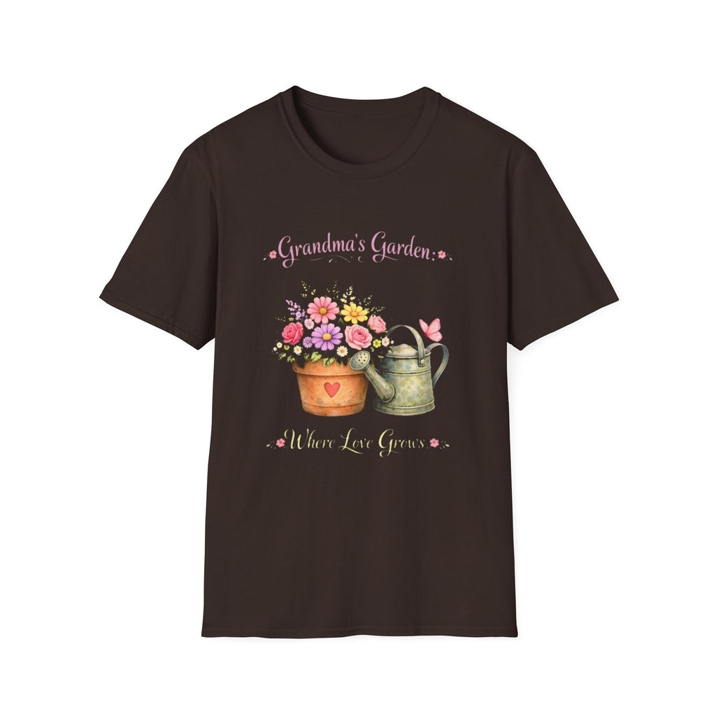 Grandma's Garden T-Shirt — "Where Love Grows" Floral Tee