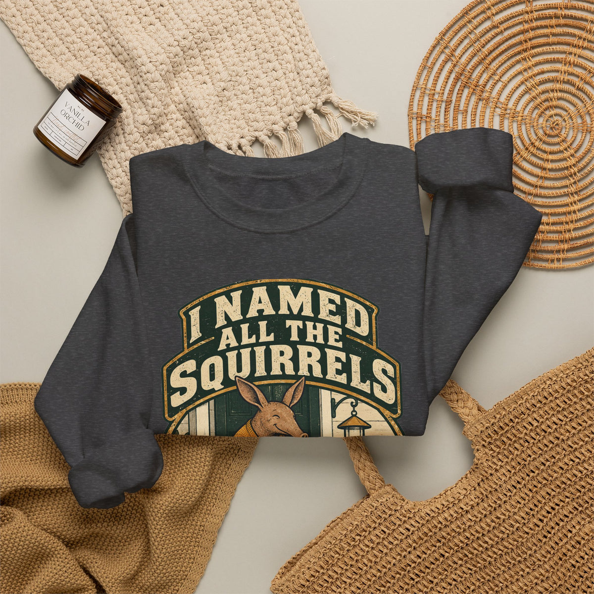 Funny Retirement Sweatshirt I Named All The Squirrels Retired Gift Comfort Colors Tee for Men and Women