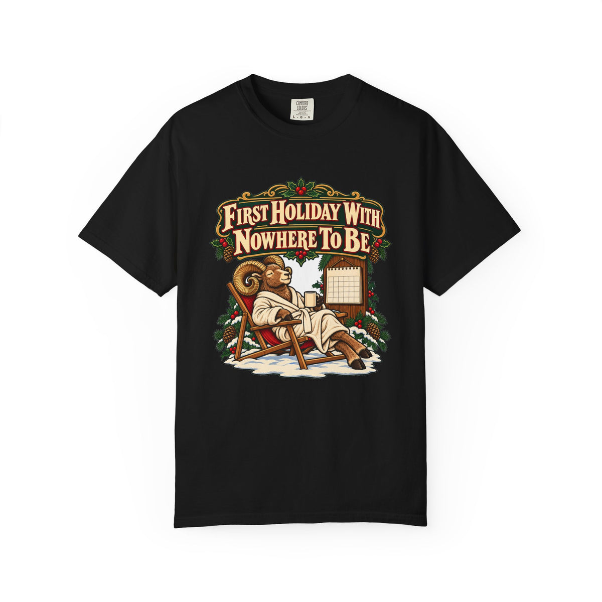 Funny Retirement Christmas Shirt First Holiday With Nowhere To Be Shirt, Funny Holiday Gift Shirt, Christmas Gift Idea