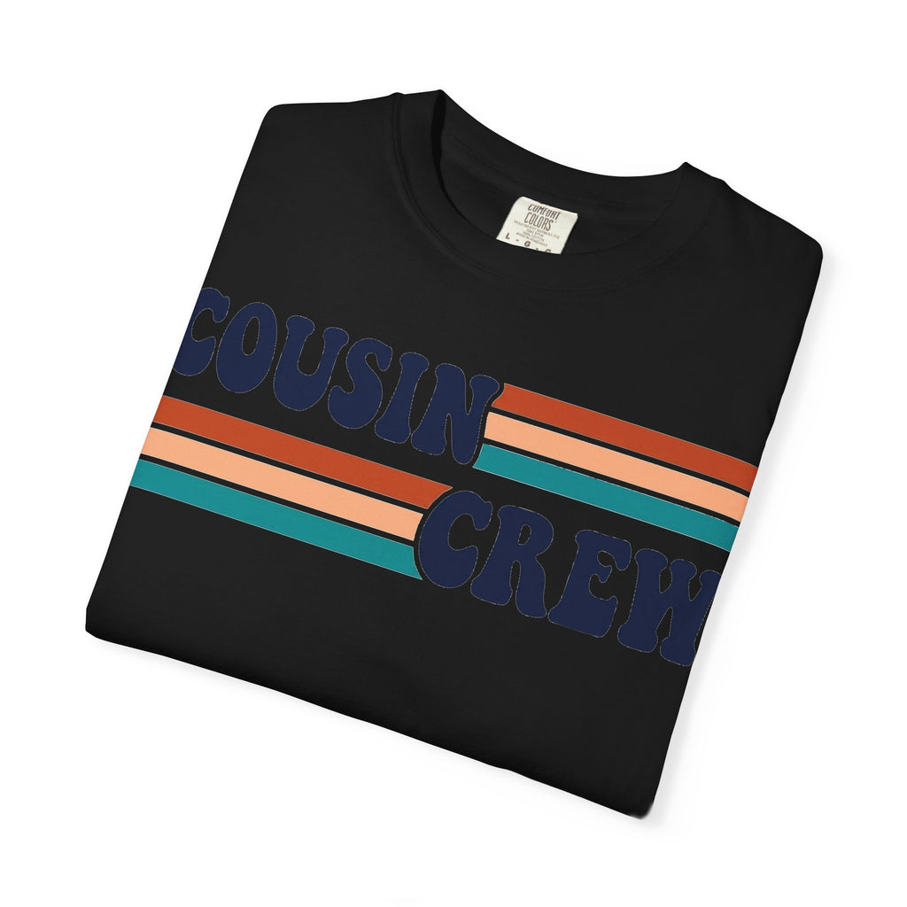Cousin Crew Retro Stripe Shirt, Vintage Matching Family Tee, Cousin Reunion Shirt, Family Gift