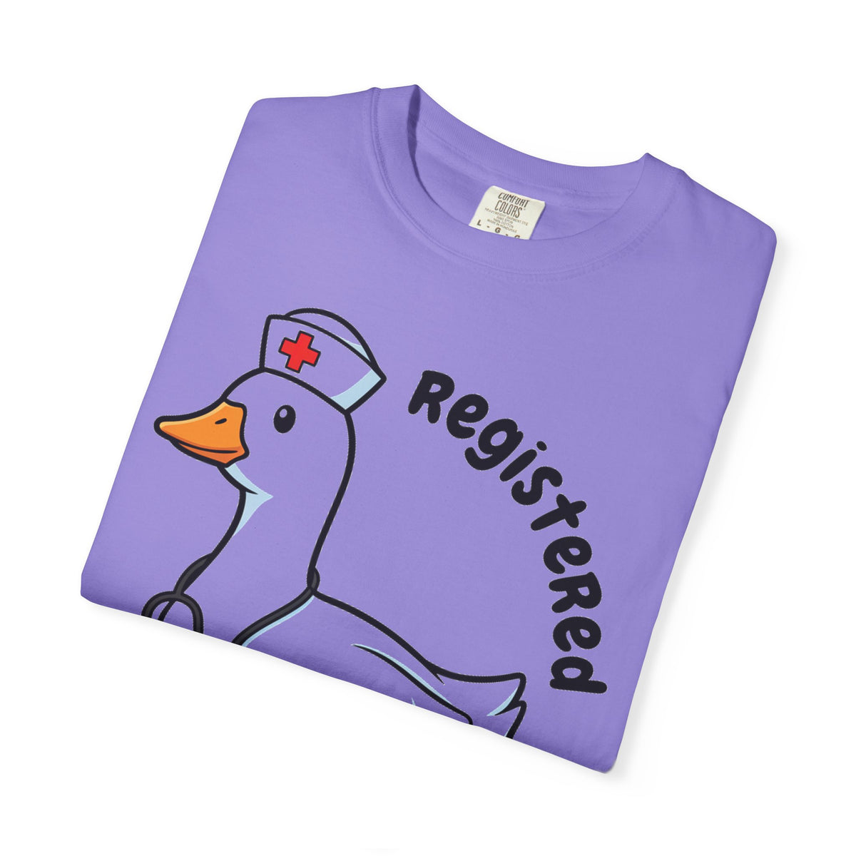 Registered Silly Goose Curved Shirt, Nurse Goose Stethoscope Tee, Funny Nurse Shirt, RN Gift