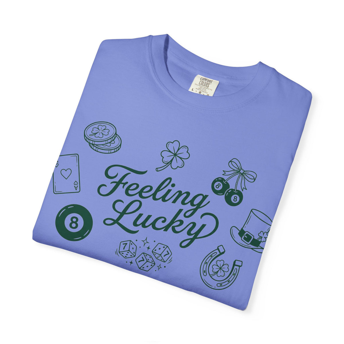 Feeling Lucky Shirt, St Patricks Day Charms Tee, Green Clover Dice Shirt, Lucky Charm Gift