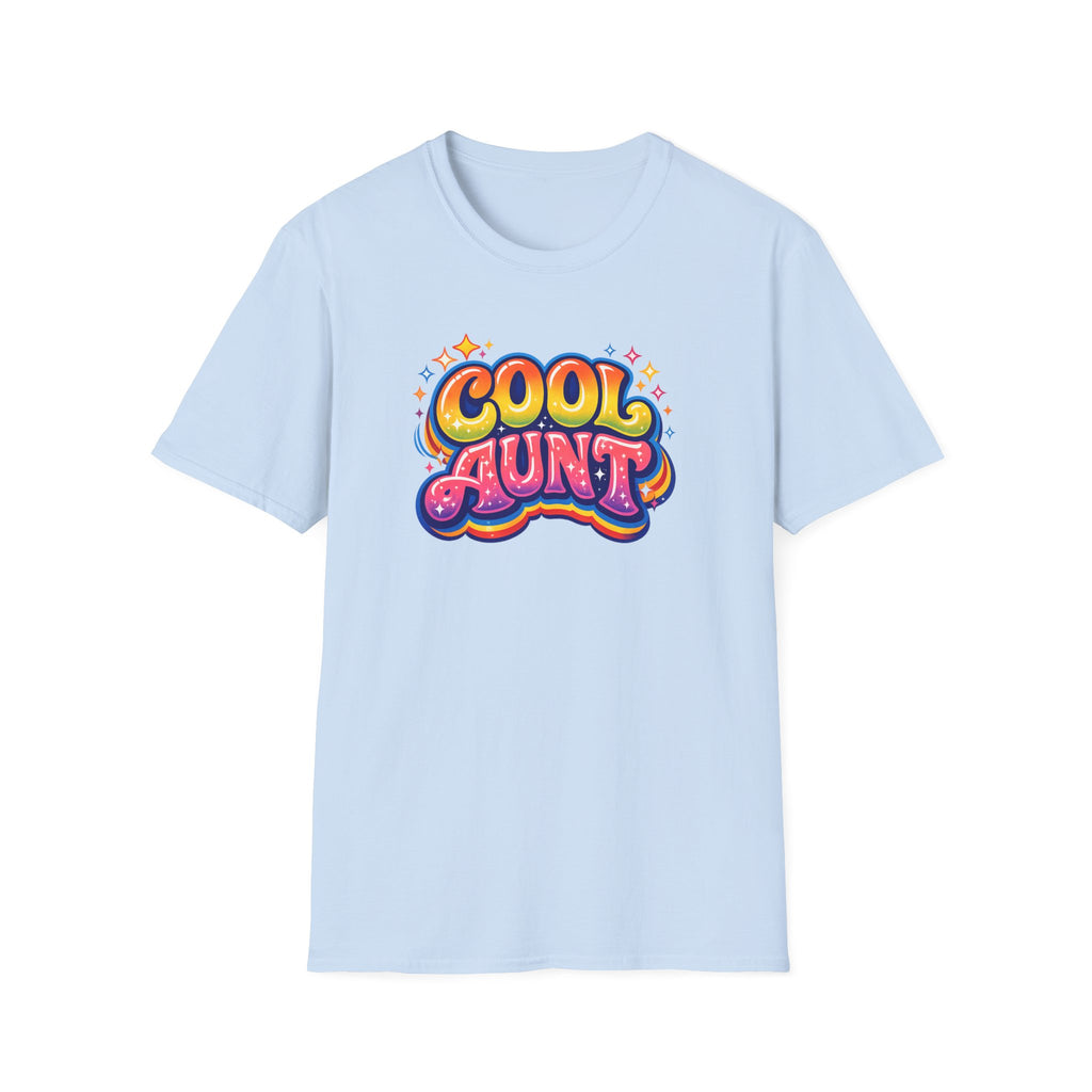 Cool Aunt T-Shirt — Retro Colorful Graphic Tee for Fun-Loving Aunts