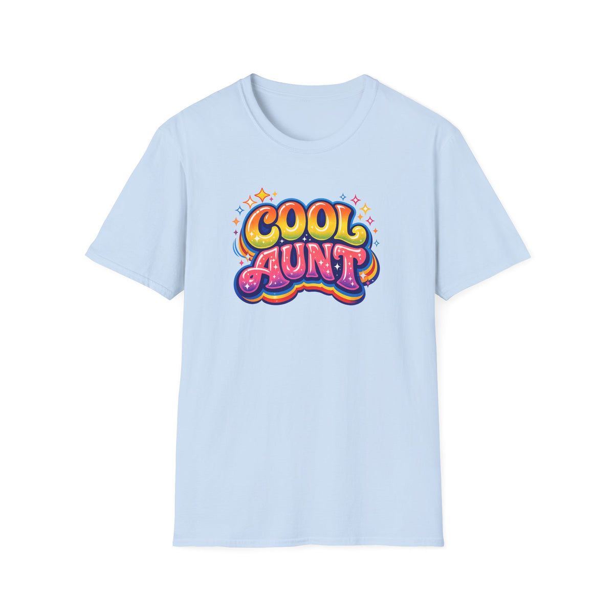 Cool Aunt T-Shirt — Retro Colorful Graphic Tee for Fun-Loving Aunts