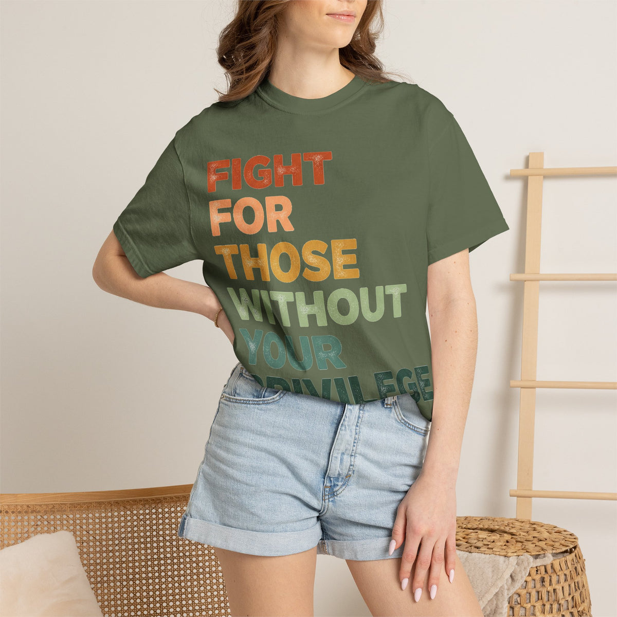 Fight For Those Without Your Privilege Shirt, Retro Activist Typography Tee, Social Justice Shirt, Ally Gift