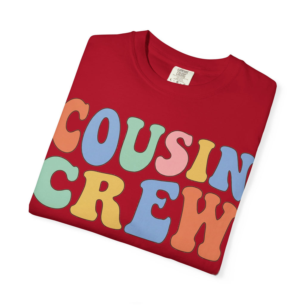 Cousin Crew Shirt, Retro Groovy Bubble Letter Tee, Matching Family Reunion Shirt, Cousin Gift